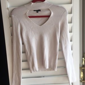 Kendall and Kylie long sleeve choker top